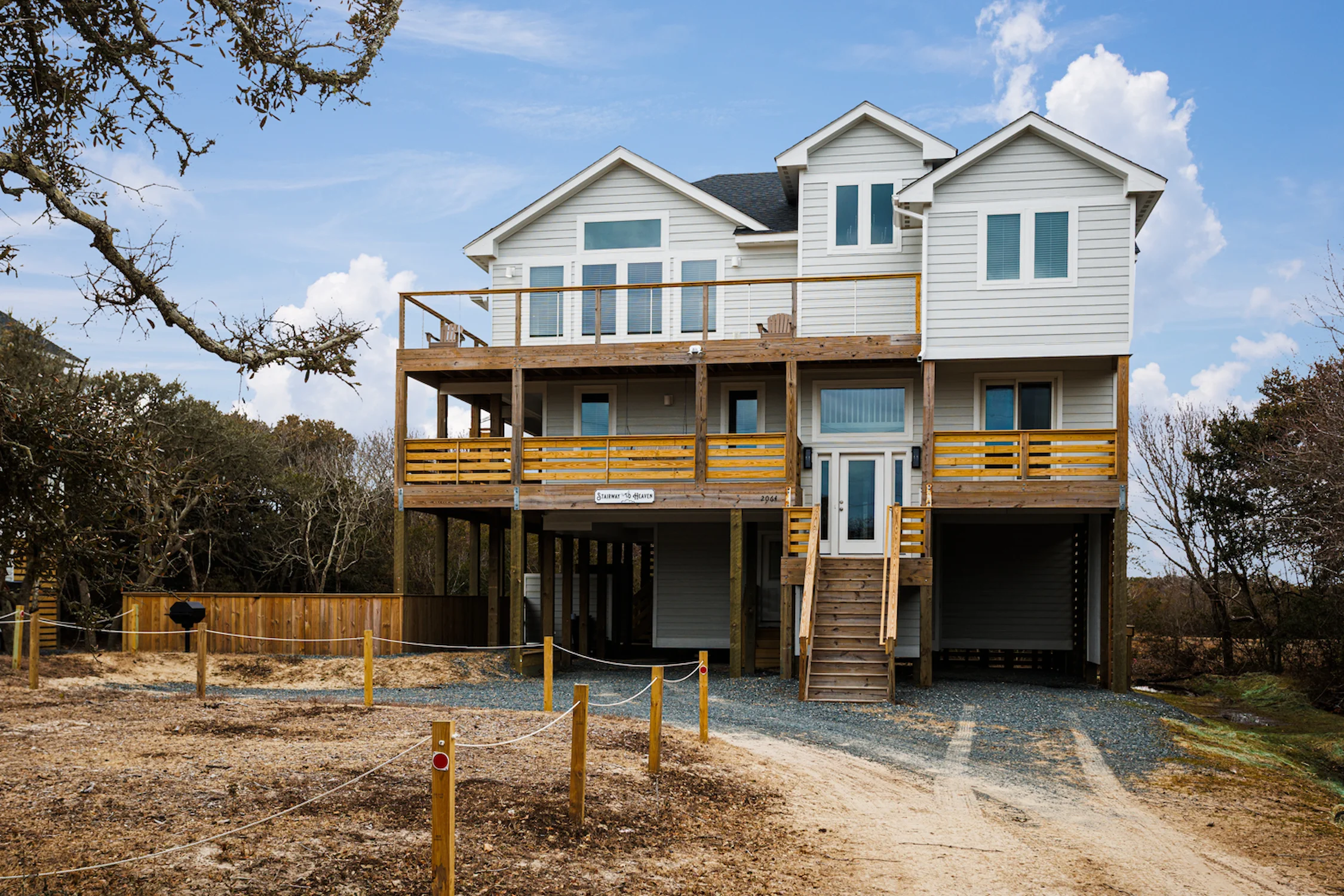 Stairway to Heaven luxury ocean-view vacation rental on Carova Beach in the Outer Banks